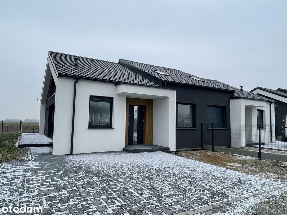 Energooszczędne parterowe z antresolą 4 pokoje Fotowoltaika 8 kWp