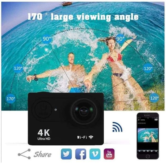 Camara desportiva wi-fi