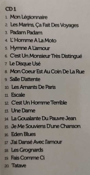 Colectânea de 3 CD's I Love Édith Piaf