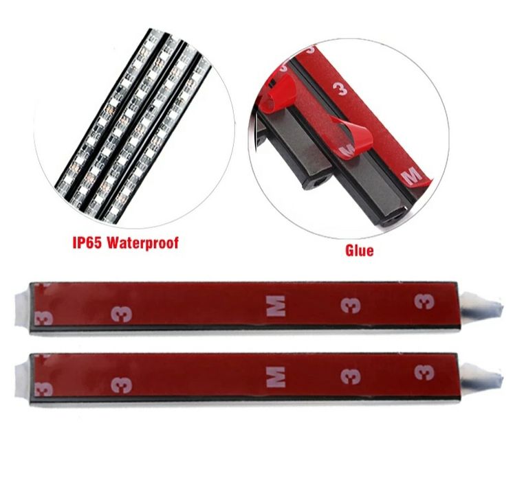 Светодиодная LED RGB подсветка салона авто с пультом Светомузыка