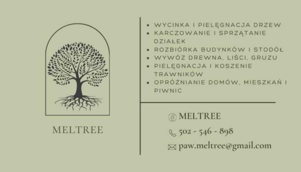 Wycinka drzew, karczowanie i sprzątanie działek