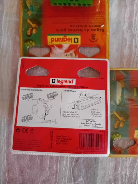 Régua de bornes para quadro eléctrico