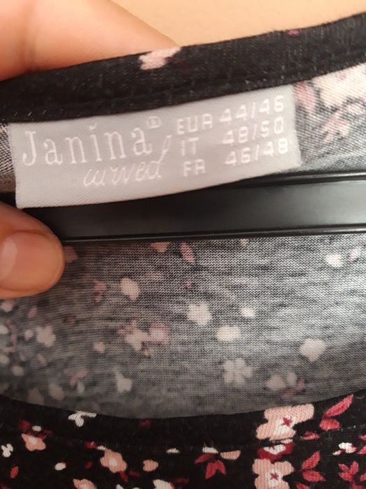 Dłuższa bluzka tunika rozmiar 46/48/50  5XL  Janina