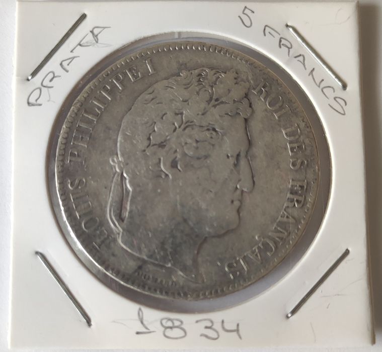 5 Francos/Prata/1834