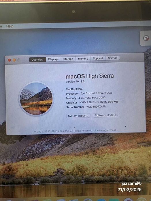 MacBook Pro 15" (2011) - Para peças - Ecrã impecável