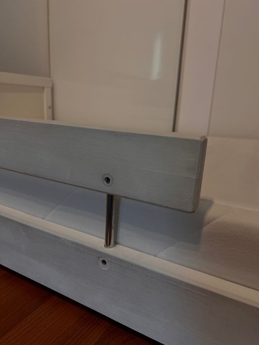 Cama IKEA (sem pés) + colchão + ripas + protetor de colchão