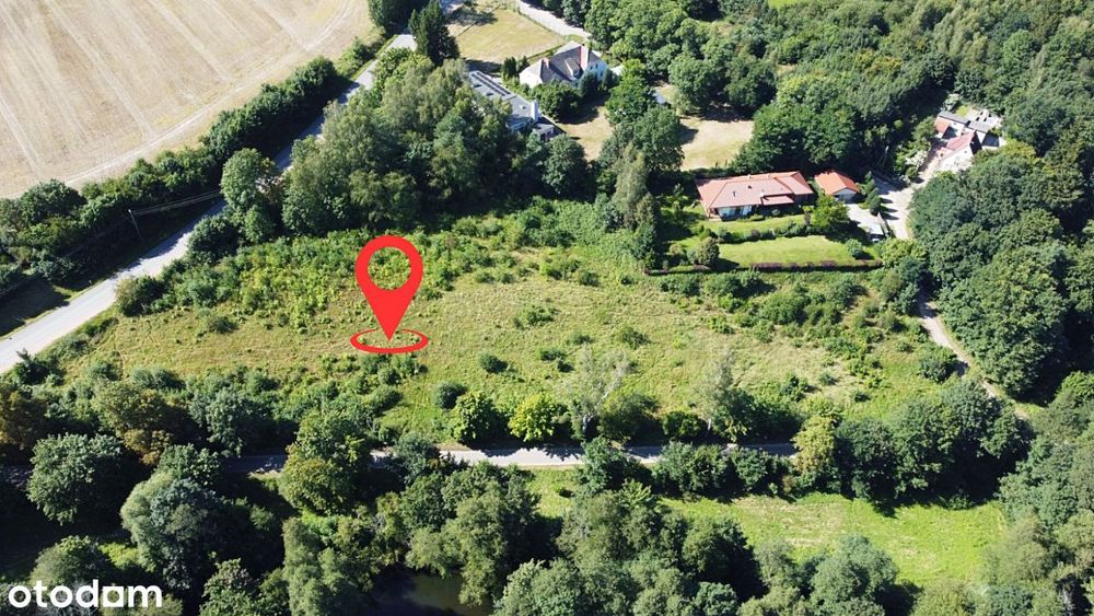Pod dom, nad rzeką, na wzniesieniu, BLISKO WĘZŁA S11