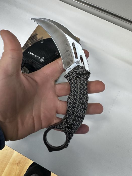 Nóż karambit elite force mocny duzy fulltang