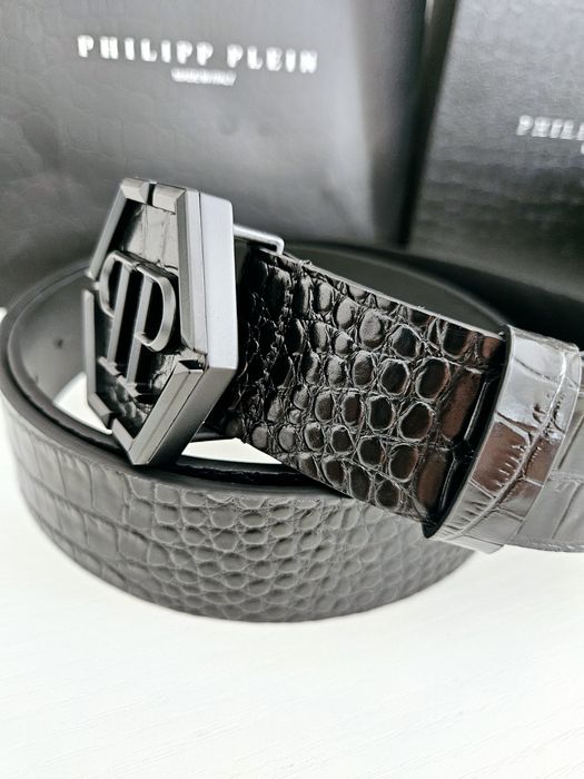 Pasek Philipp Plein model MVA0904 PLE010N 02 dl 120 cm