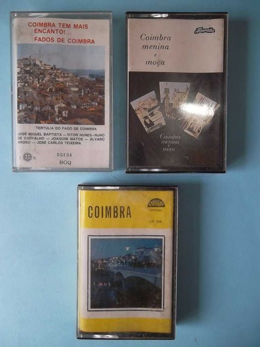 Cassetes de música antigas. Fados de Coimbra, Marco Paulo, etc.