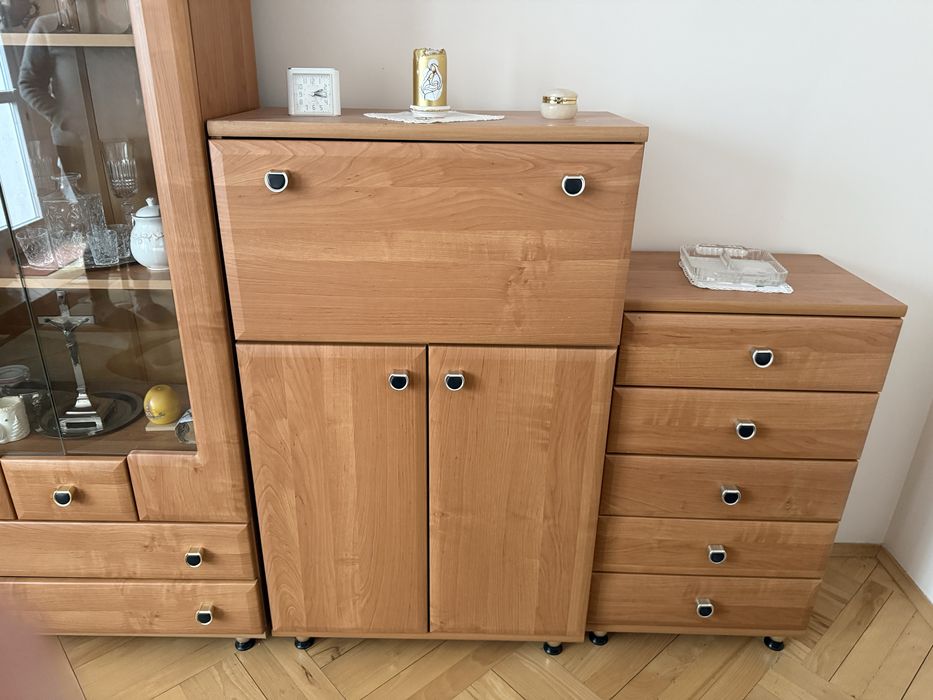 Meble drewniane caly zestw/stan dobry