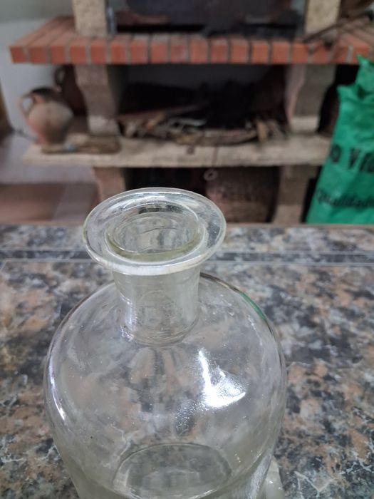 Frasco de farmácia antigo , ver fotos