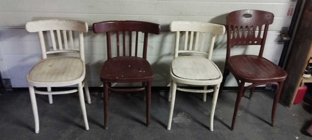 Krzesła PRL drewniane