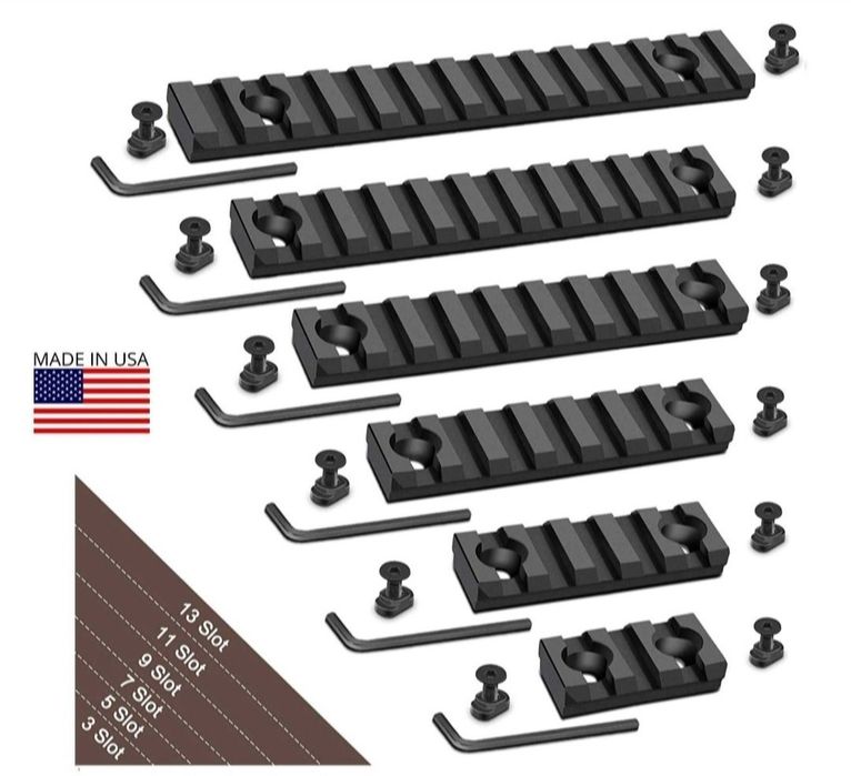 Планки Вівера пікатіні виготовлені з алюмінієвого сплаву