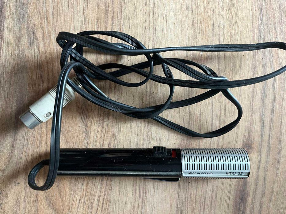 Mikrofon MDU22 WZ-4 TONSIL ze statywem Milicja PRl