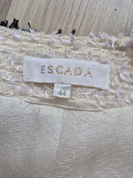 Escada vintage Gold label  marynarka wool nitka lurex