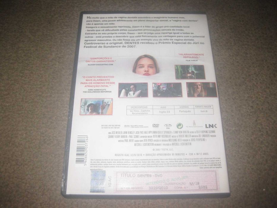 DVD "Dentes" com Jess Weixler