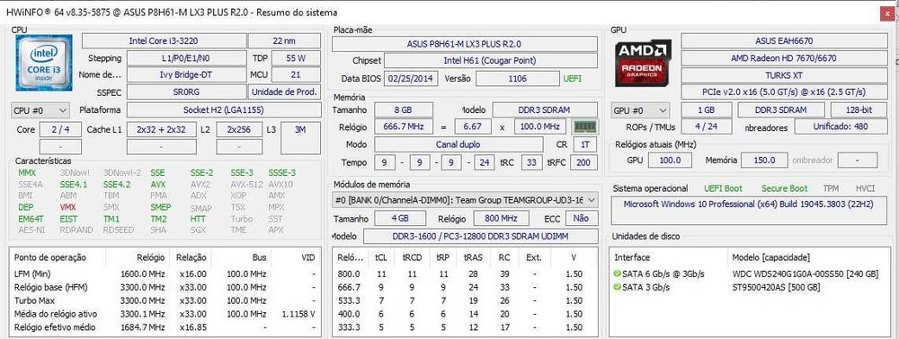 PC Completo Quase de Borla Pronto a trabalhar