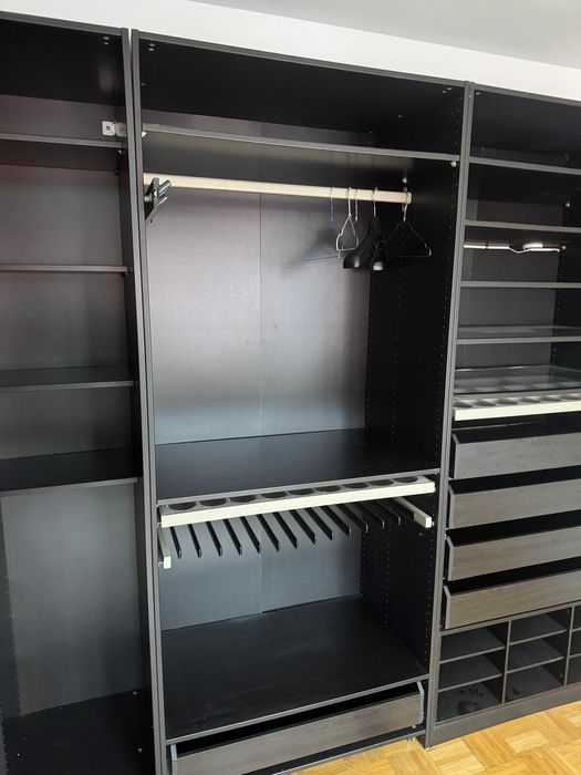 Szafa IKEA PAX narożna brązowo czarna