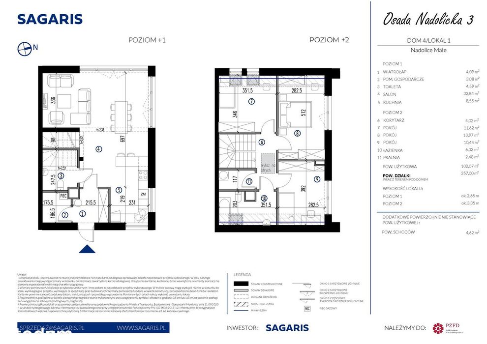 4-pokojowy dom 102m2 Bezpośrednio