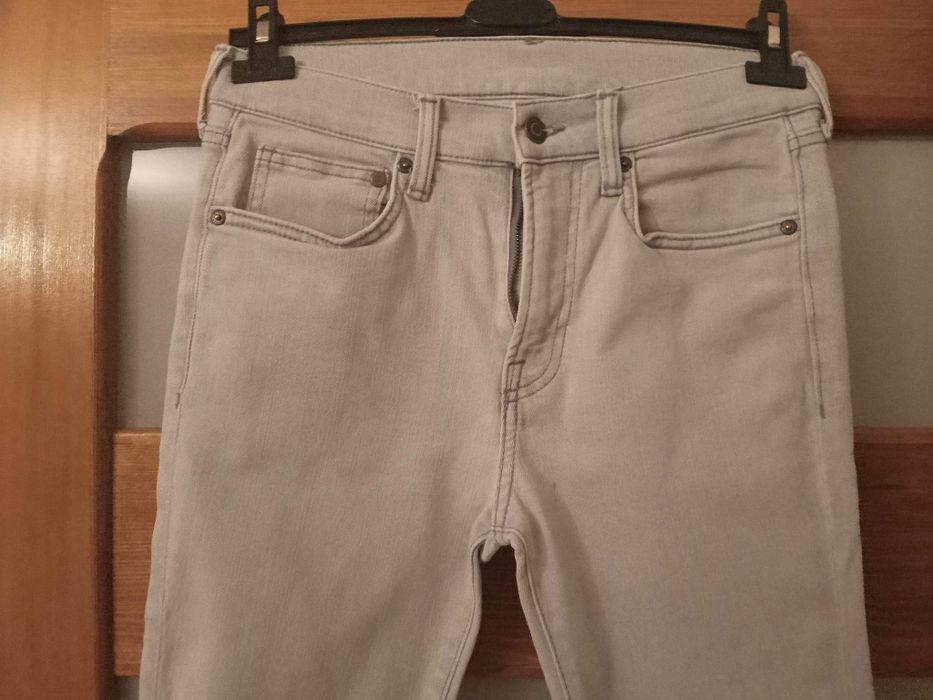 Jasno szare męskie dżinsy skinny rozm. S , W 30