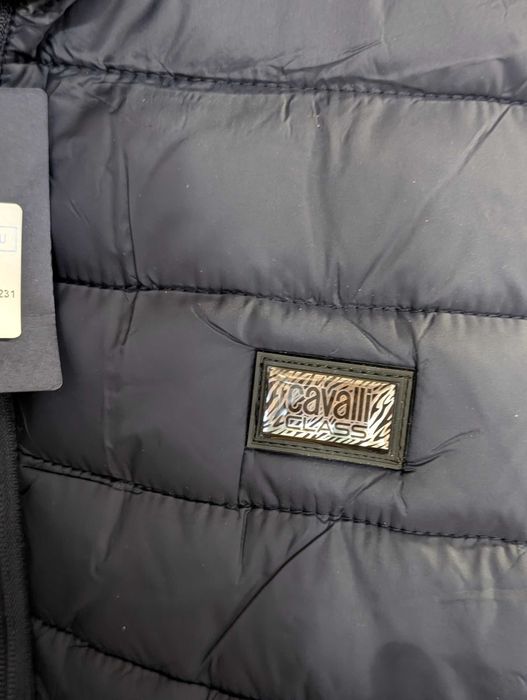 Męska Niebieska Kurtka Cavalli Class Xxl