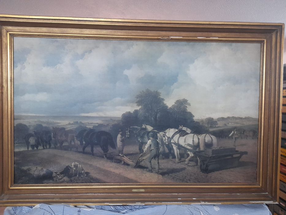 Quadro antigo com moldura