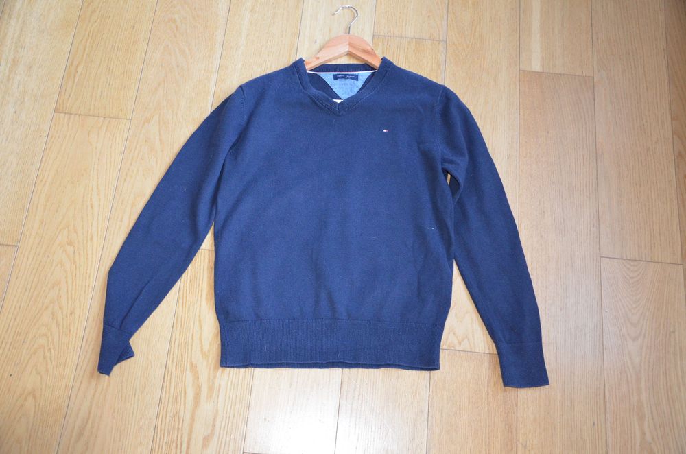 Tommy hilfiger sweter granatowy  164