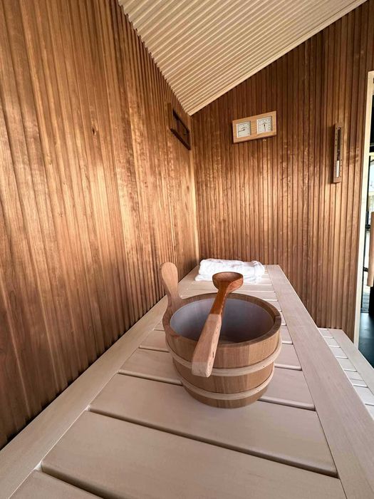 Ekskluzywna sauna fińska DUBAI III – idealna do ogrodu