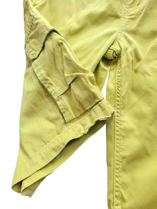 Zielone żółte spodnie męskie szorty LEVI'S Levis S