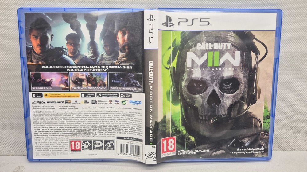 Call of Duty Modern Warfare II Playstation 5 PS5 polski dubbing; Komis Jasło Igielna