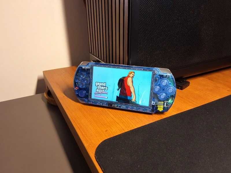 PSP 3000 (Slim & Lite) Transparente Azul