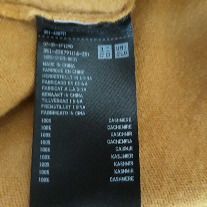 UNIQLO sweter męski kaszmirowy XL
