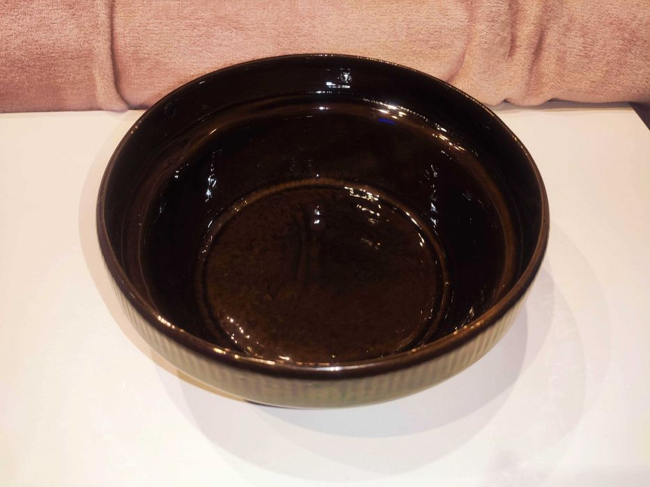 Zestaw 6 glinianych naczyń PRL