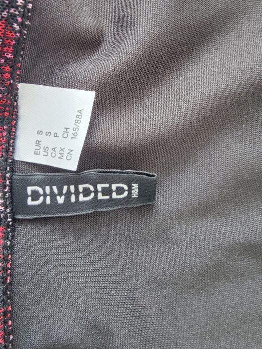 Sukienka H&M w kwiaty dekolt karo siateczka S