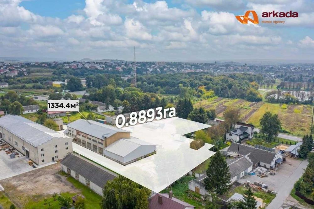 Продаж Готовий виробничо-складський комплекс з офісом у м. Рогатин