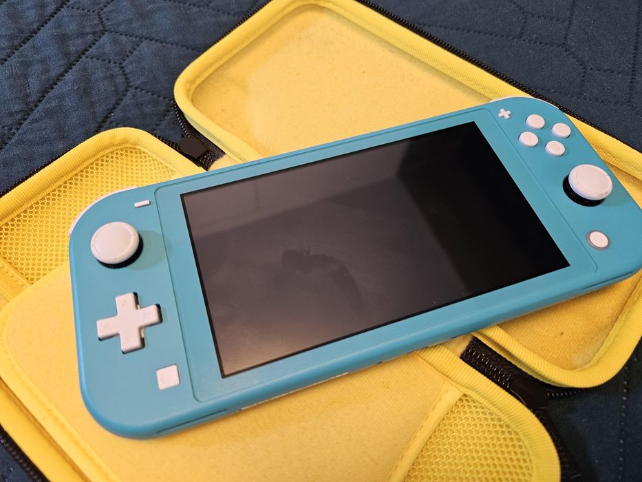 Nintendo Switch Lite Turkusowy Karta 128gb Stan idealny