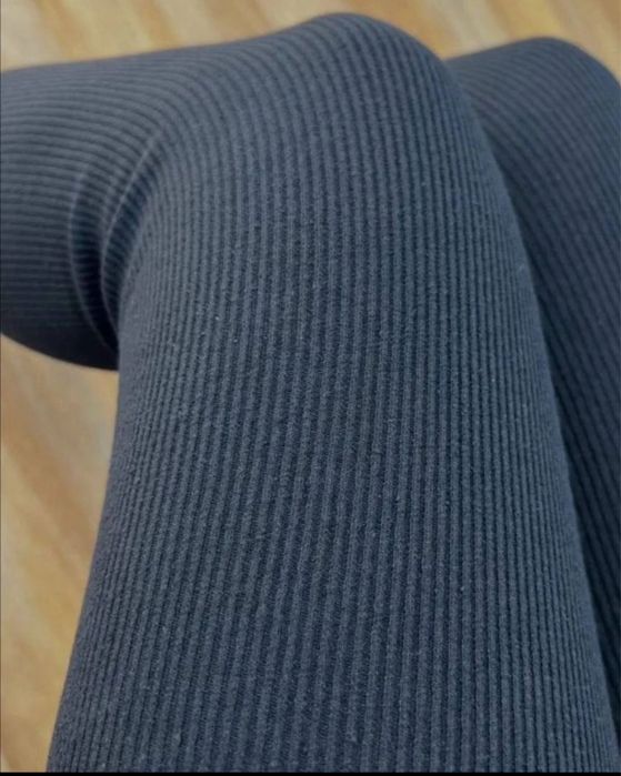 РОЗПРОДАЖ‼️Лосіни в рубчик на хутрі‼️ безшовні жіночі.  Лосины на меху