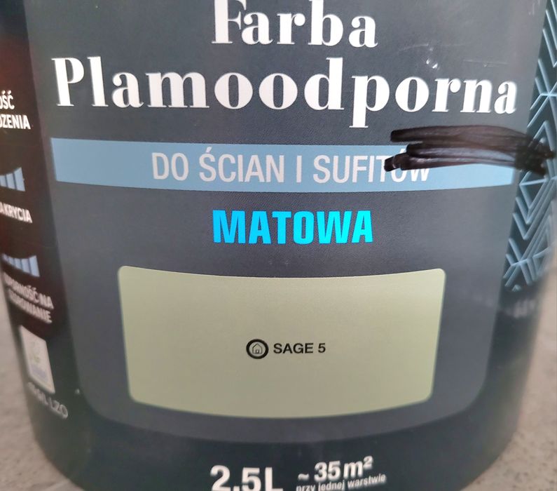 Farba plamoodporna Luxens Sage 5