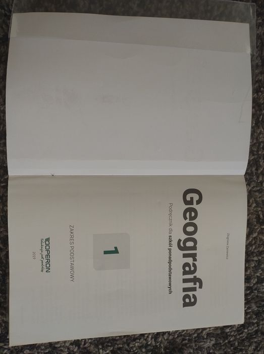 Podręcznik Geografia 1 LO/Technikum, wyd.Operon