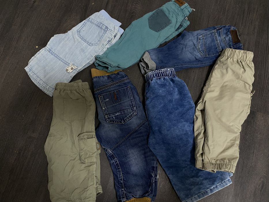 Джинси та джонери на хлопчика лот 74-80