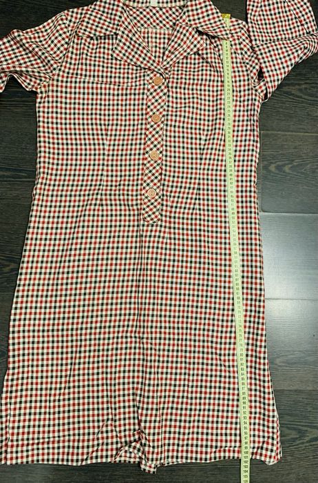 Платье в клетку для беременных