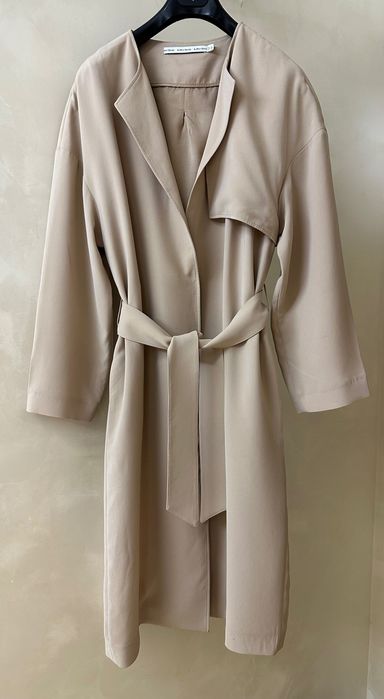 Other Stories бежевий легкий тренч плащ весняний базовий міді довгий L