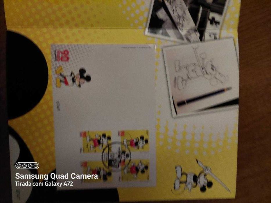 MICKEY 90 ANOS selos + fdc + bloco - Carteira ediçao especial CTT - 2018