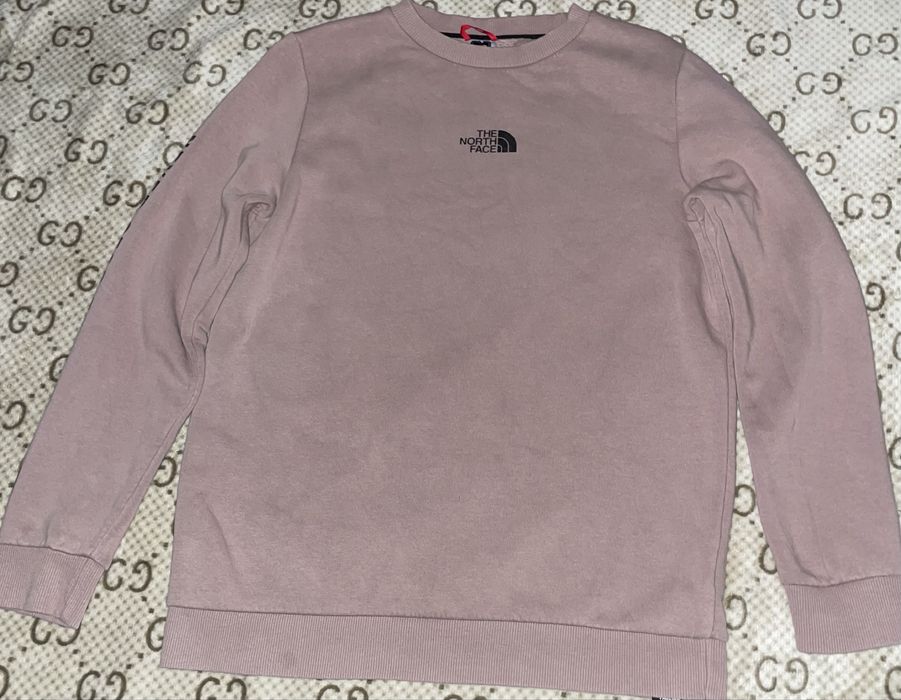 The North Face світшот M оригінал фліс пудровий стан ідеал