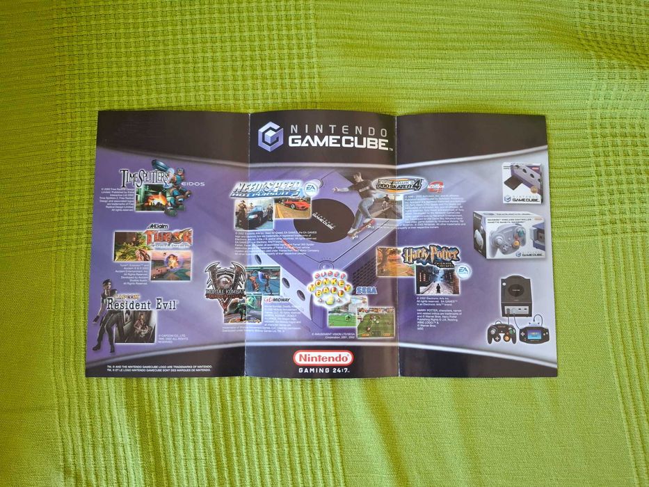 Folheto Promocional Gamecube Nintendo