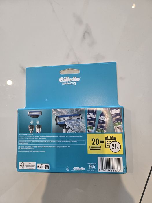 Wkłady Gillette Mach3 20szt.