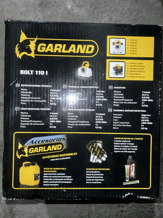 Генератор инверторный Garland BOLT 110 I 0,8 кВт