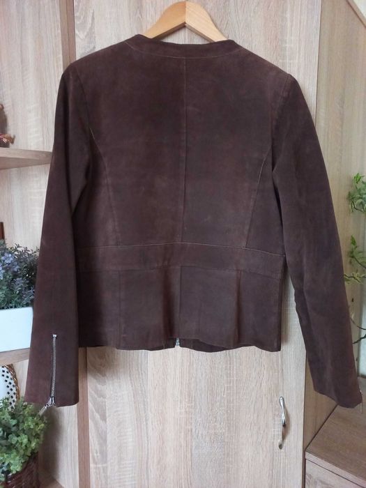 Женская куртка жакет из натуральной замши