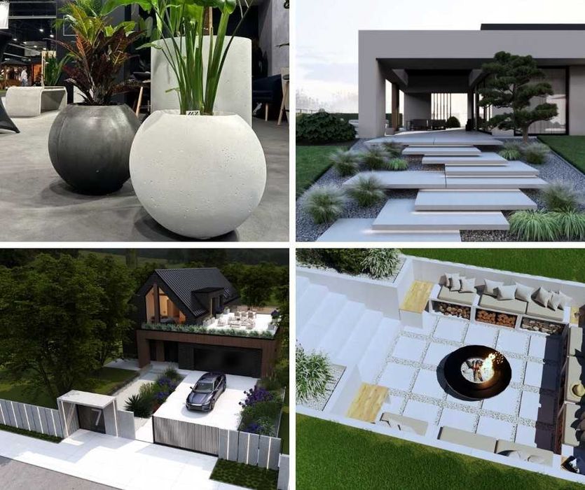 ławka betonowa| parkowa| ogrodowa| uliczna